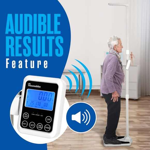 Houseables Medical Scale, Digital, Touchless Sonar Stadiometer - Picture 4 of 8